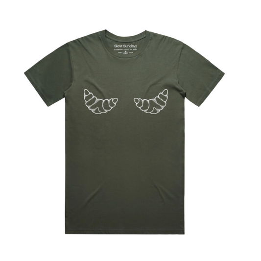 Croissant T Forest Green
