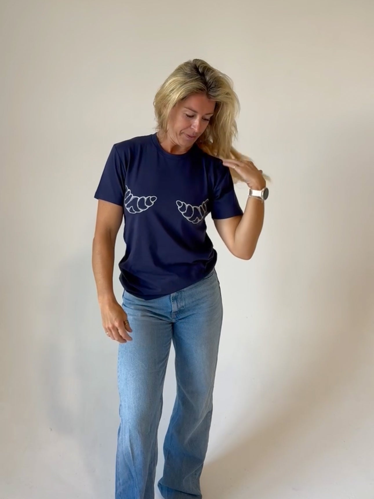Croissant T Navy